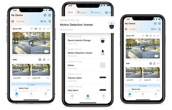 Видеонаблюдение в мобильном