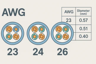 Стандарты AWG простым языком: как толщина жилы влияет на сеть и питание