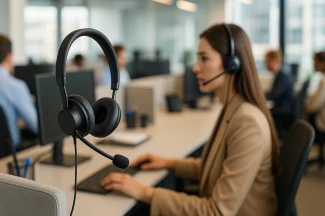 Jabra в шумном офисе: как выбрать гарнитуру, чтобы сотрудники не уставали от звонков