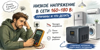 Низкое напряжение в сети 160–180 В: причины и что делать