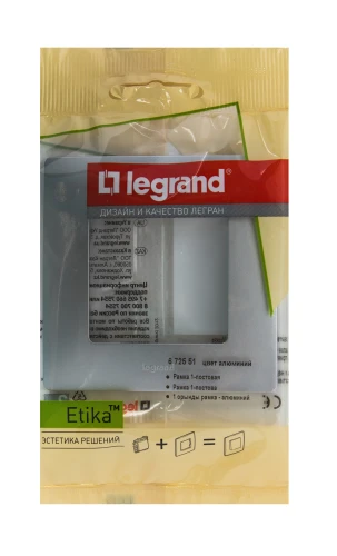 Рамка Legrand Etika 1 пост