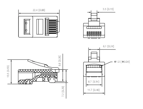 Коннектор сквозной Dahua DH-PFM976-530-PT