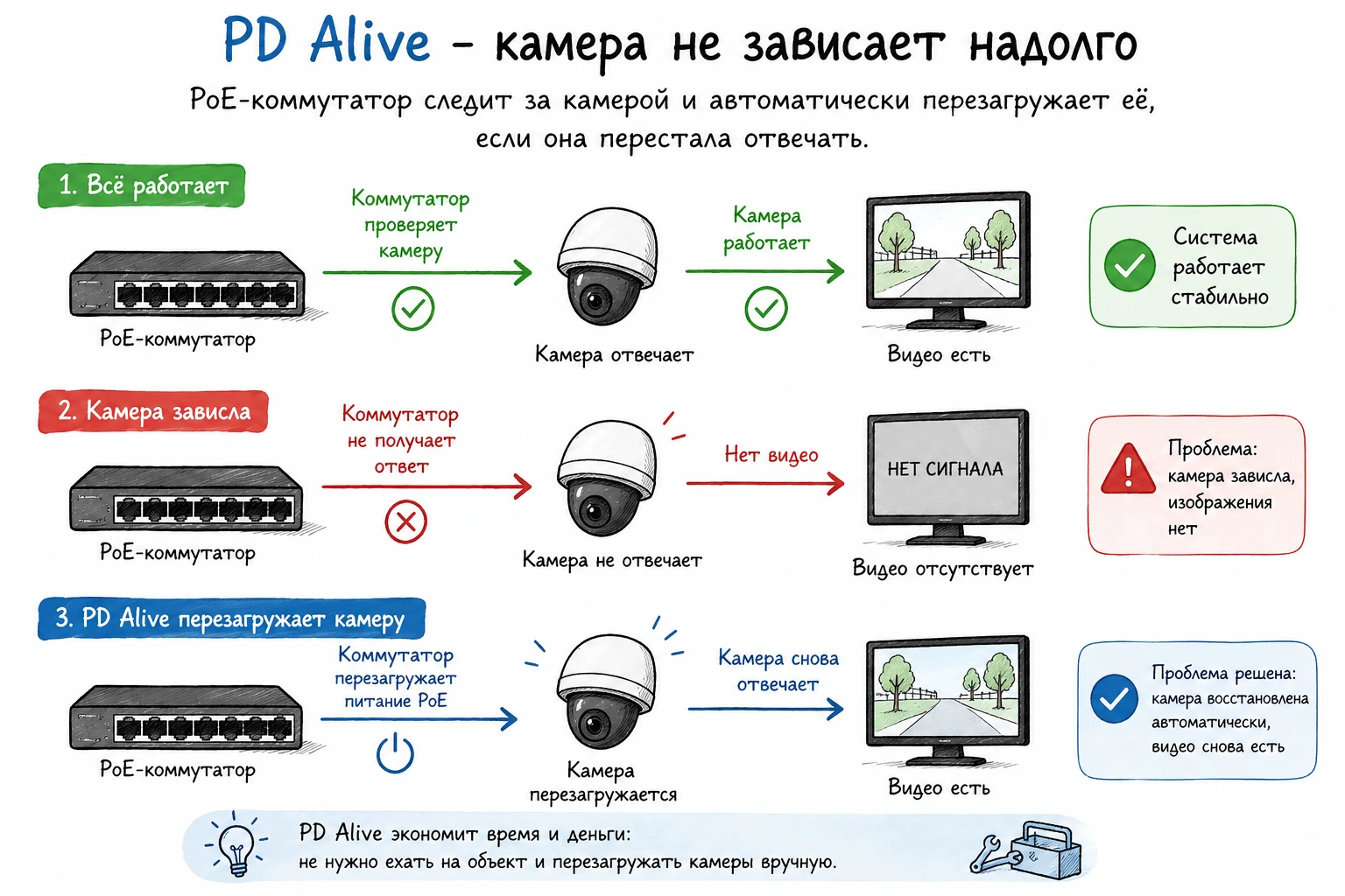 Зависание камеры