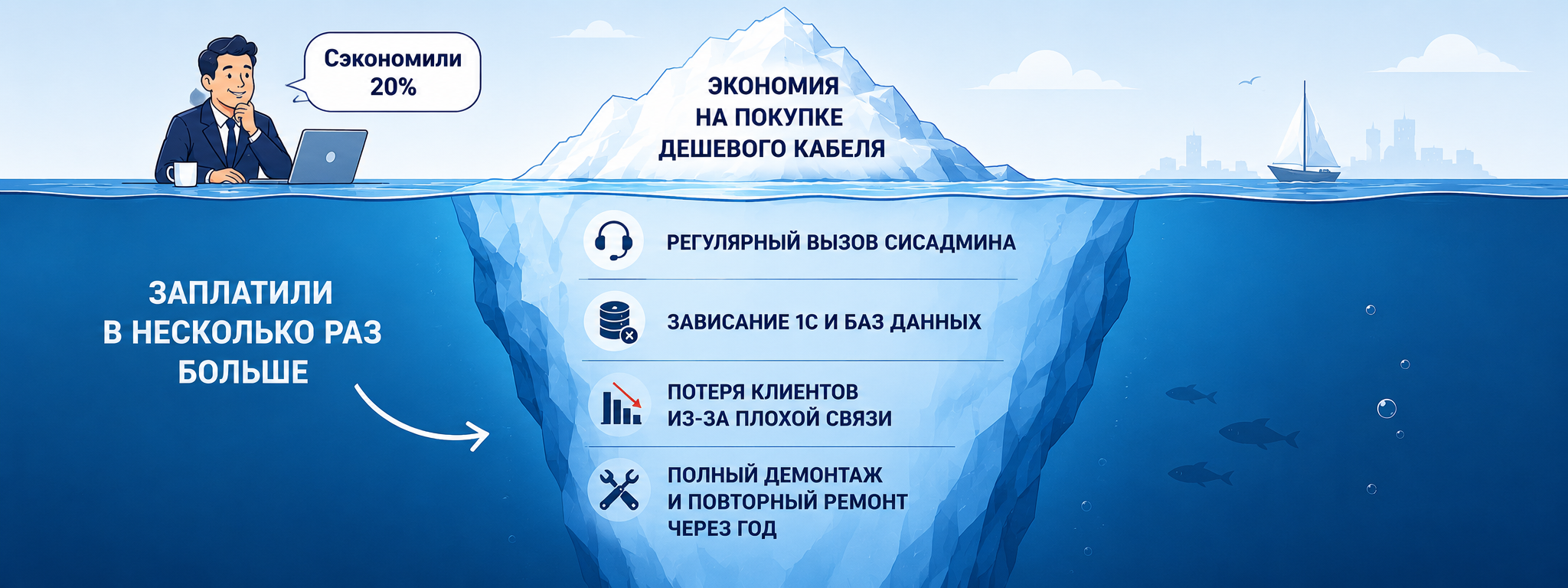 Затраты на сеть
