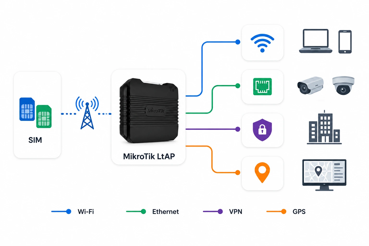 Mikrotik на транспорте