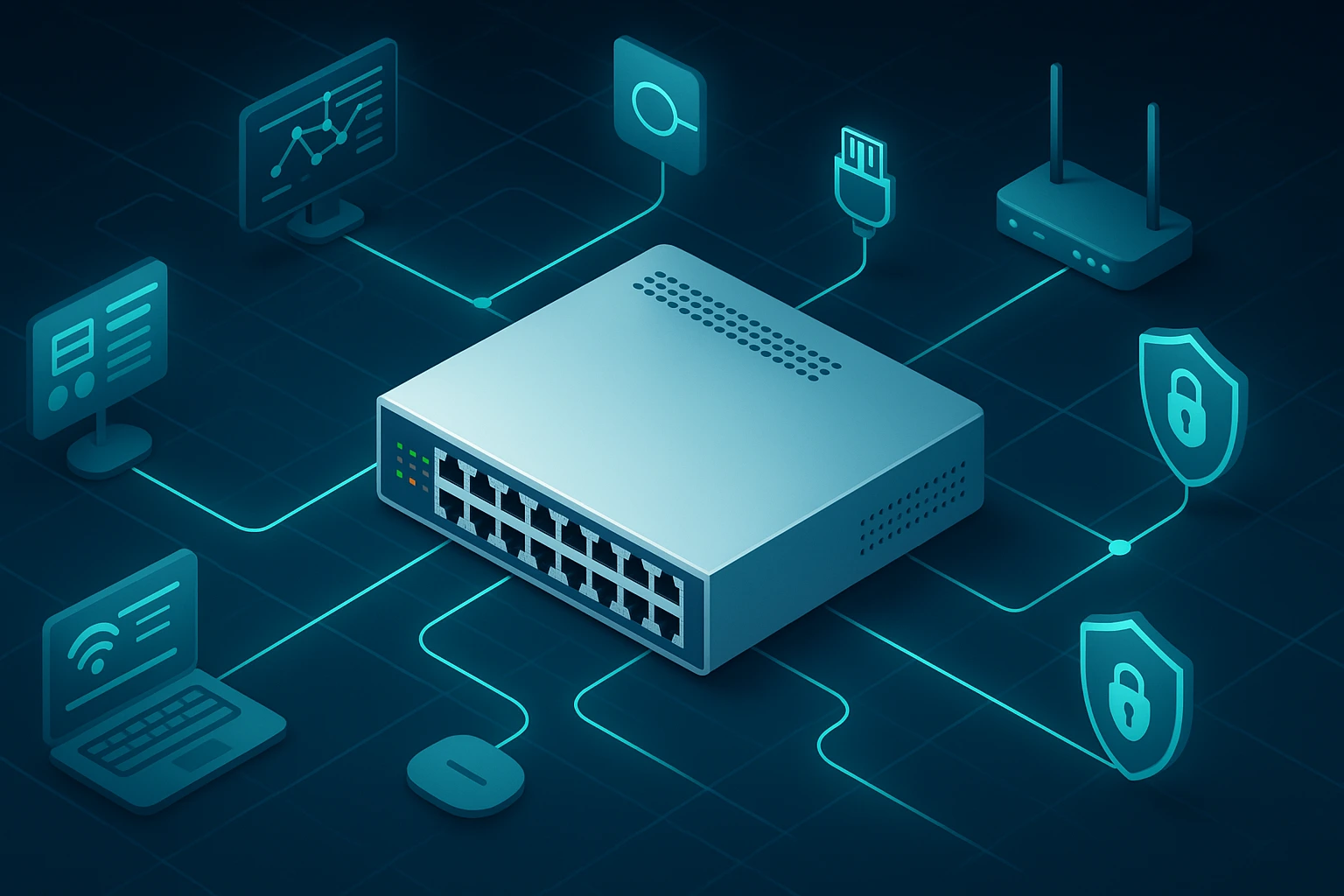 Сеть с управляемым коммутатором