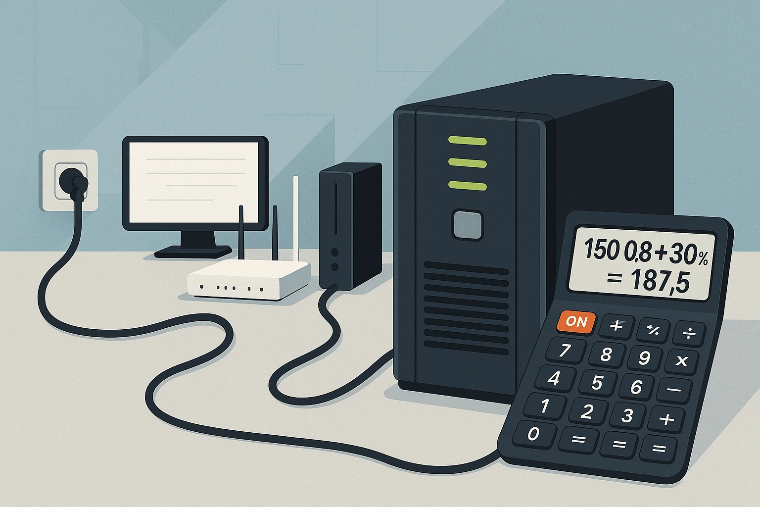 Расчет мощности UPS